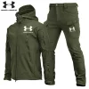 UNDER ARMOUR&reg; Men's Set Spring Fall 2024 - New Waterproof Tactical Hoodie (Two-piece Jacket + Pants Set)