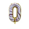 10PCS Ice Cream Cookie Themed 0 - 9 Numbers Aluminum Film 32" Balloons Catering Dessert Birthday Party Decors