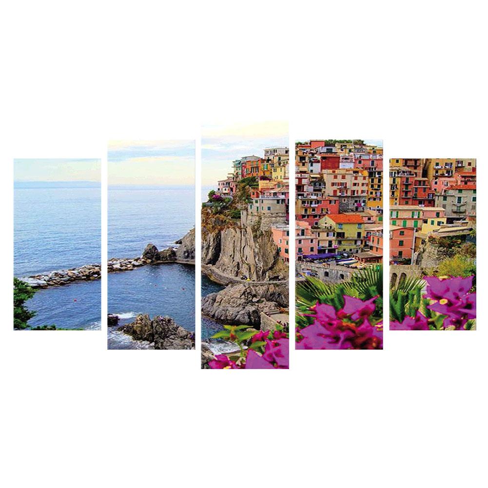 

95*45CM - Multi-picture Diamond Painting - 5pcs Seaside, 501 Original