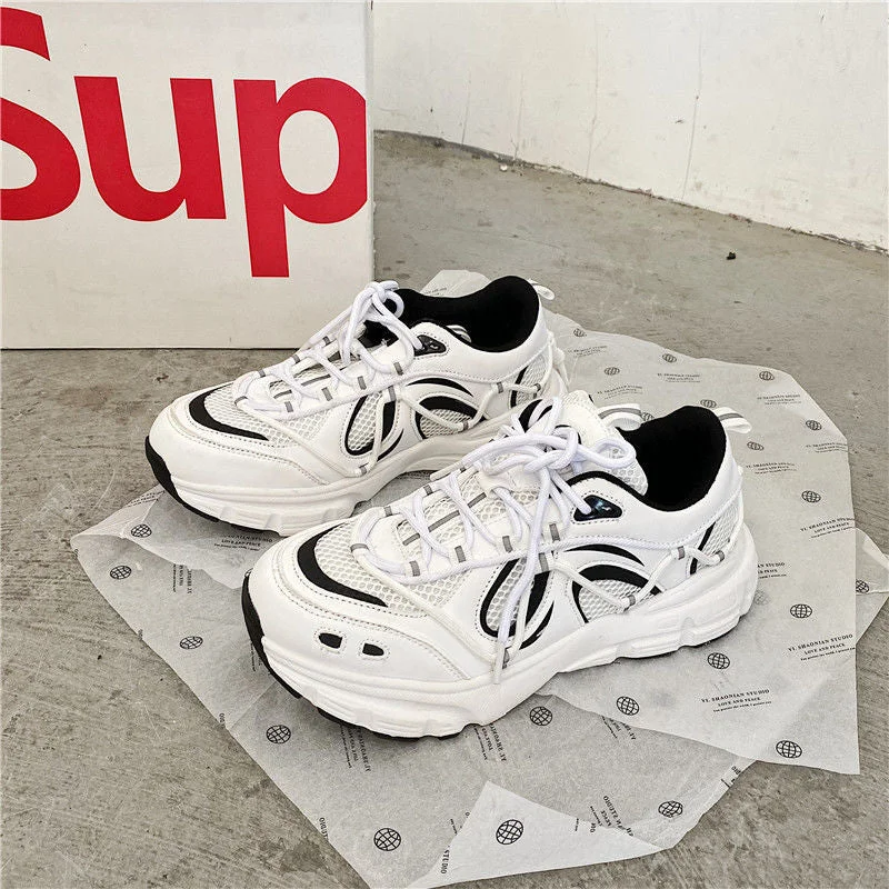 Sneakers Women 2021 Fashion Platform Vulcanized Shoes 42 Autumn Breathable Women's Chunky Sneakers Size 41 Zapatillas Mujer