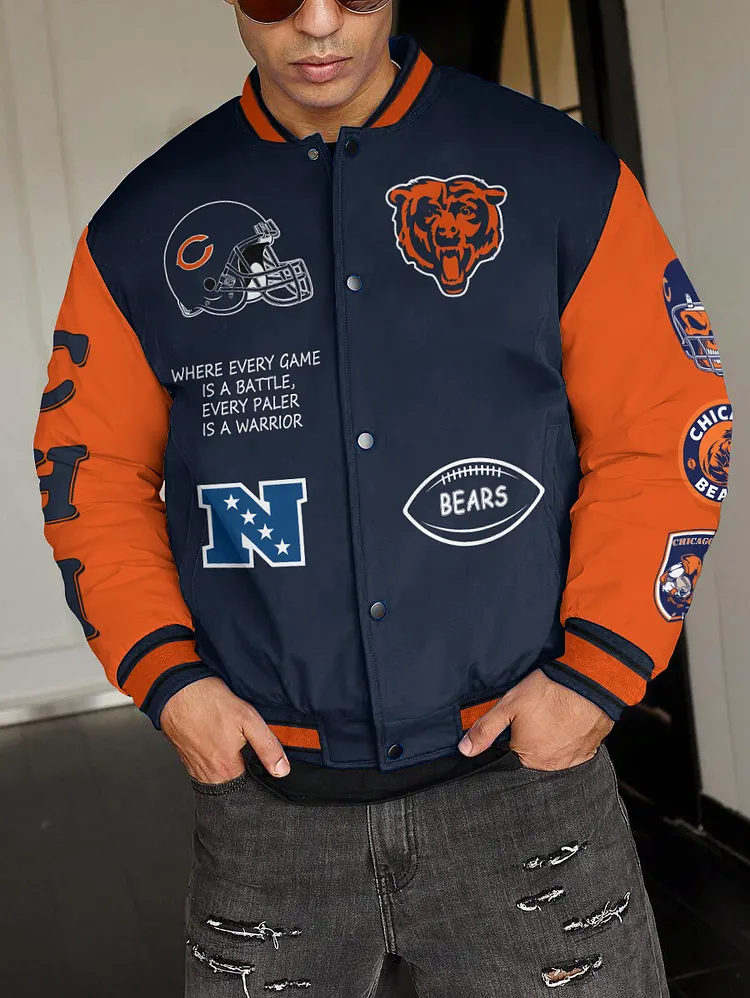 Chicago Bears  National Football League 2024 Make Your Mark Unisex Varsity Jacket