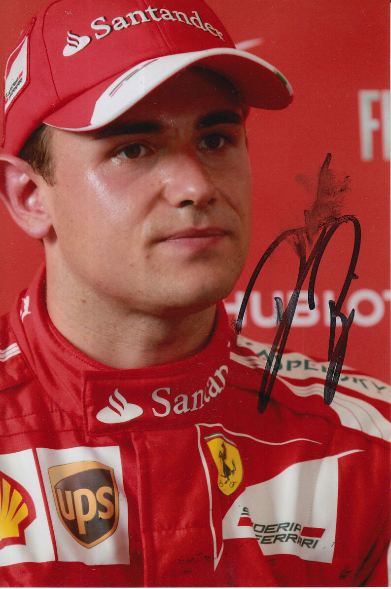 DAVIDE RIGON FERRARI F1 HAND SIGNED 6X4 Photo Poster painting.