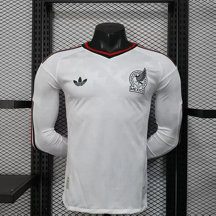 26-27 Mexico Long-Sleeve Away Player Version Football Jersey, 1:1 Thai Quality