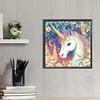 (40*40cm)Unicorn - Round Partial AB Drill Diamond Painting