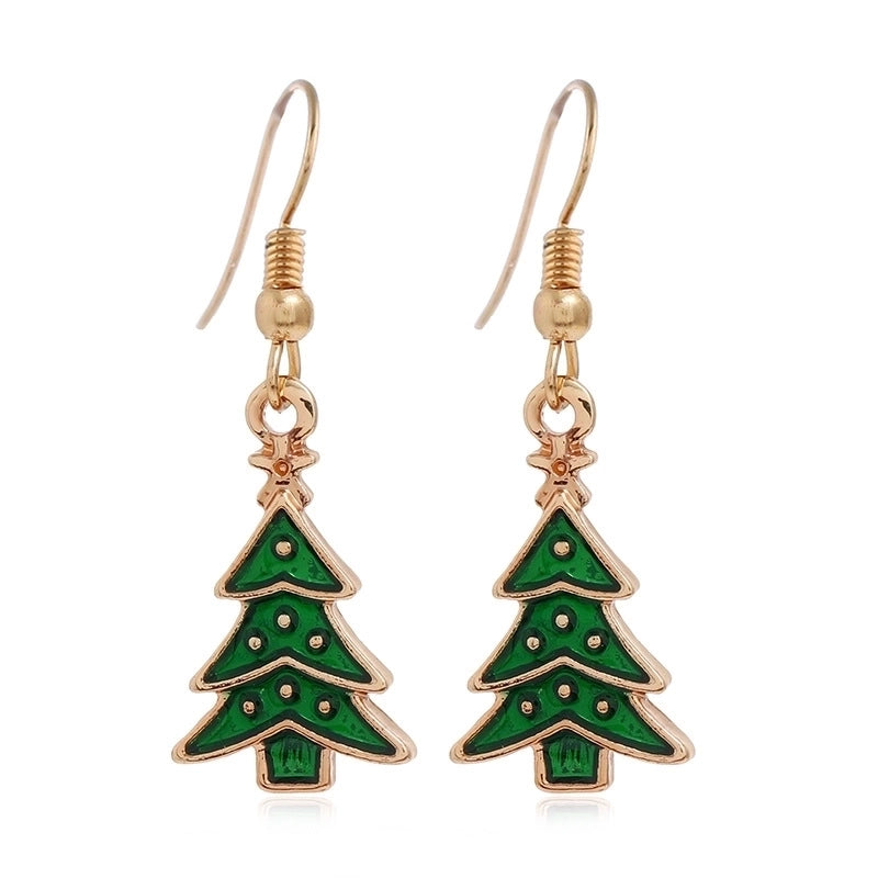 Fashion Christmas Tree Santa Claus Alloy Plating Women’s Drop Earrings 1 Pair