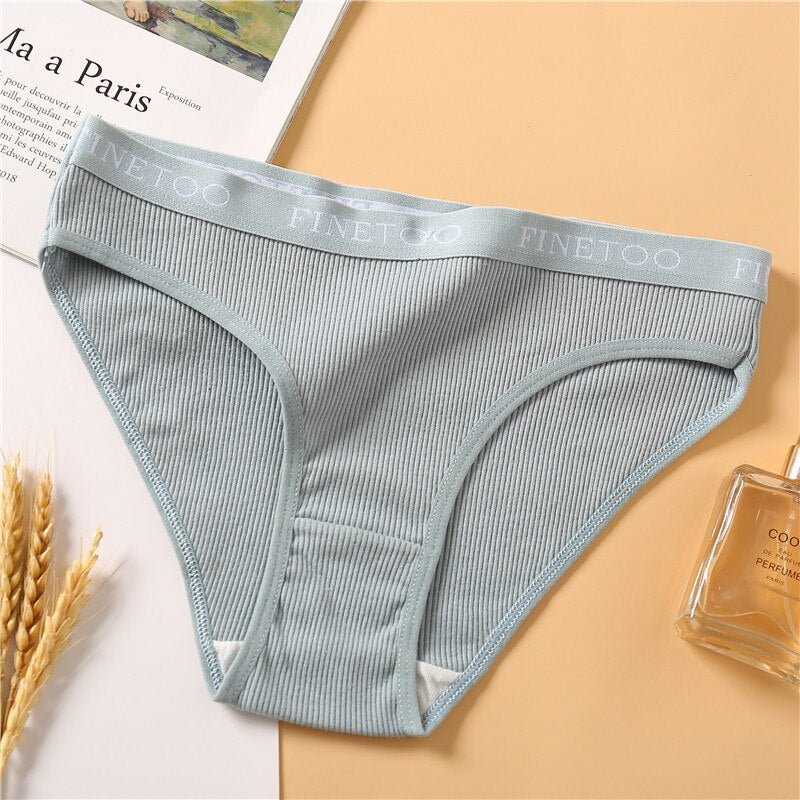 Women's Underpants Cotton Letter Waist Fashion Lingerie Sexy Comfort Underwear For Woman M-XL 8 Solid Colors Briefs Women Pantys