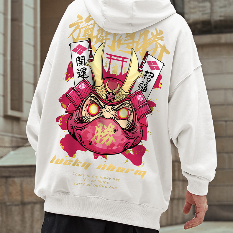 Oversize Chinese style hip-hop loose sweater hoodie