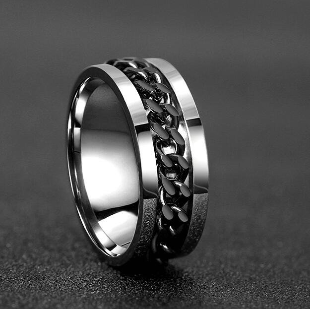 Cool Stainless Steel Rotatable Ring Party Gift🎁