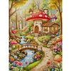 Mushroom Greenhouse-14CT Stamped Cross Stitch Egyptian Cotton 63*80cm/24.8*31.5in (Big Size) tapestrymarket