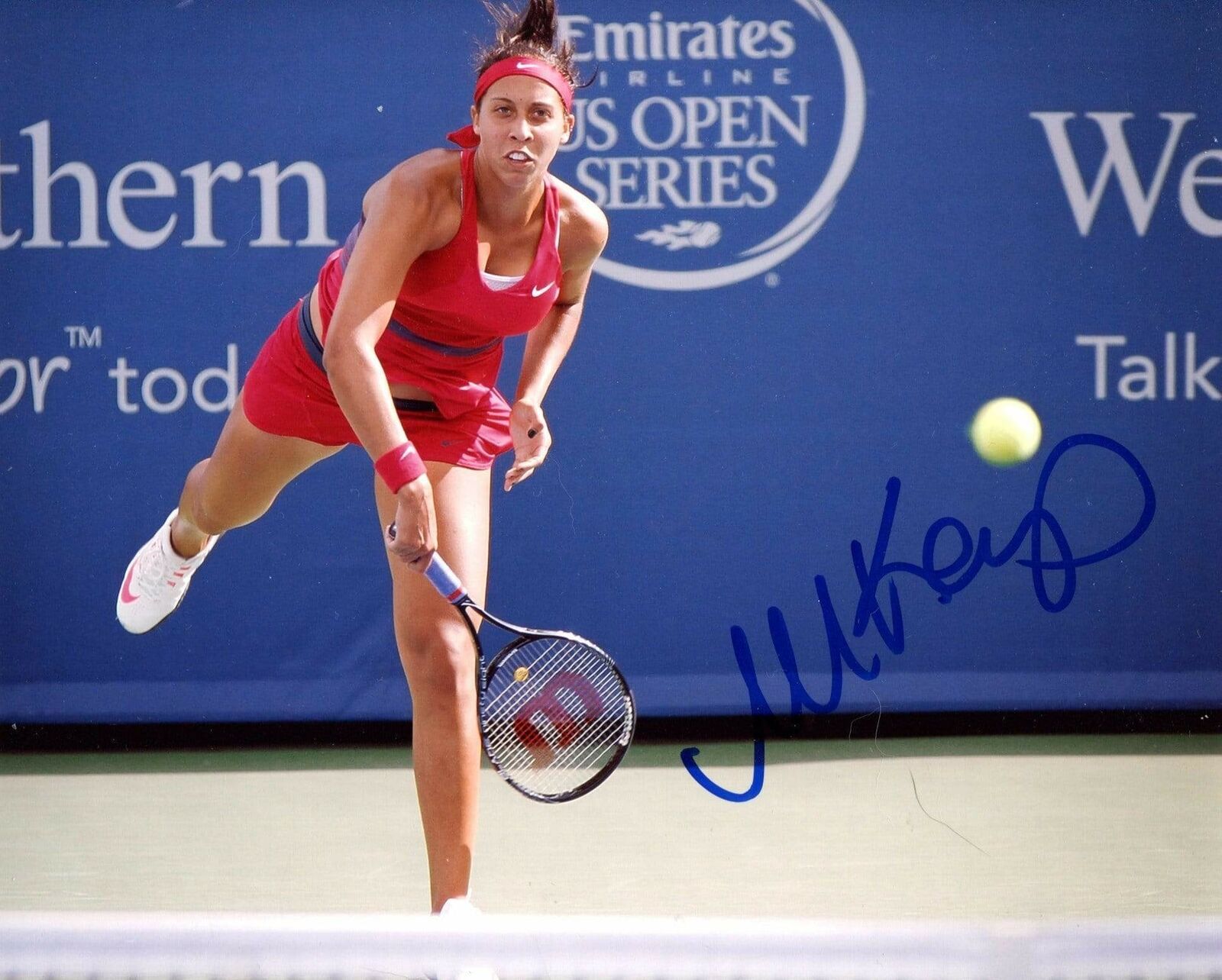 Madison Keys TENNIS PLAYER autograph, In-Person signed Photo Poster painting