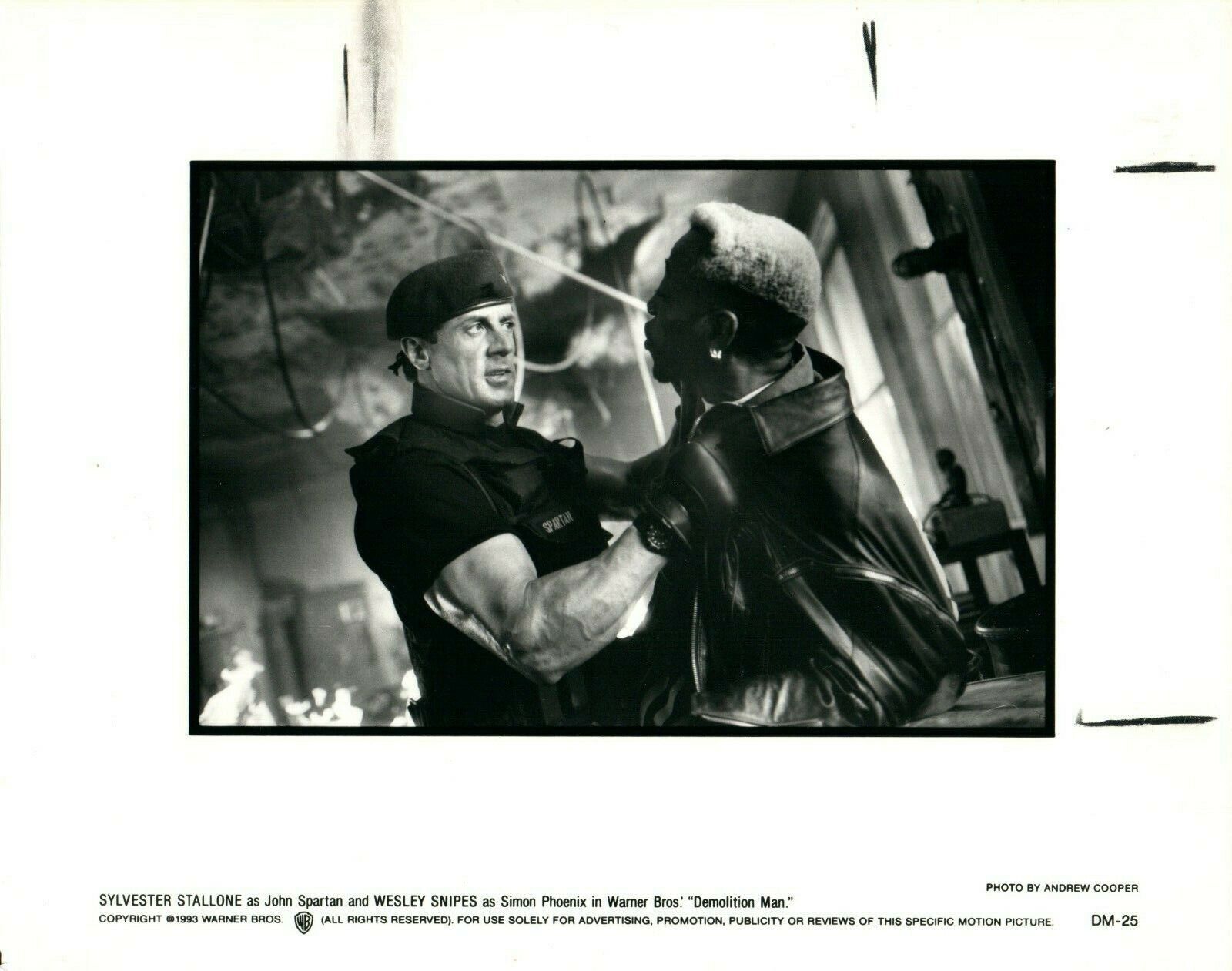 SYLVESTER STALLONE WESLEY SNIPES 8x10 Promo Press Photo Poster painting DEMOLITION MAN 1993