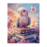 Pink Parrot Book - Pearls Painting