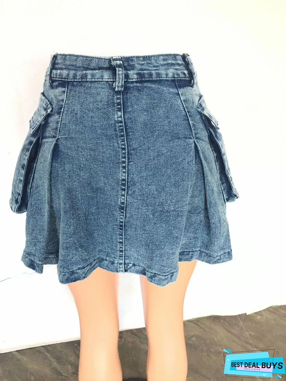 Sexy Fit Denim Mini Club Skirt