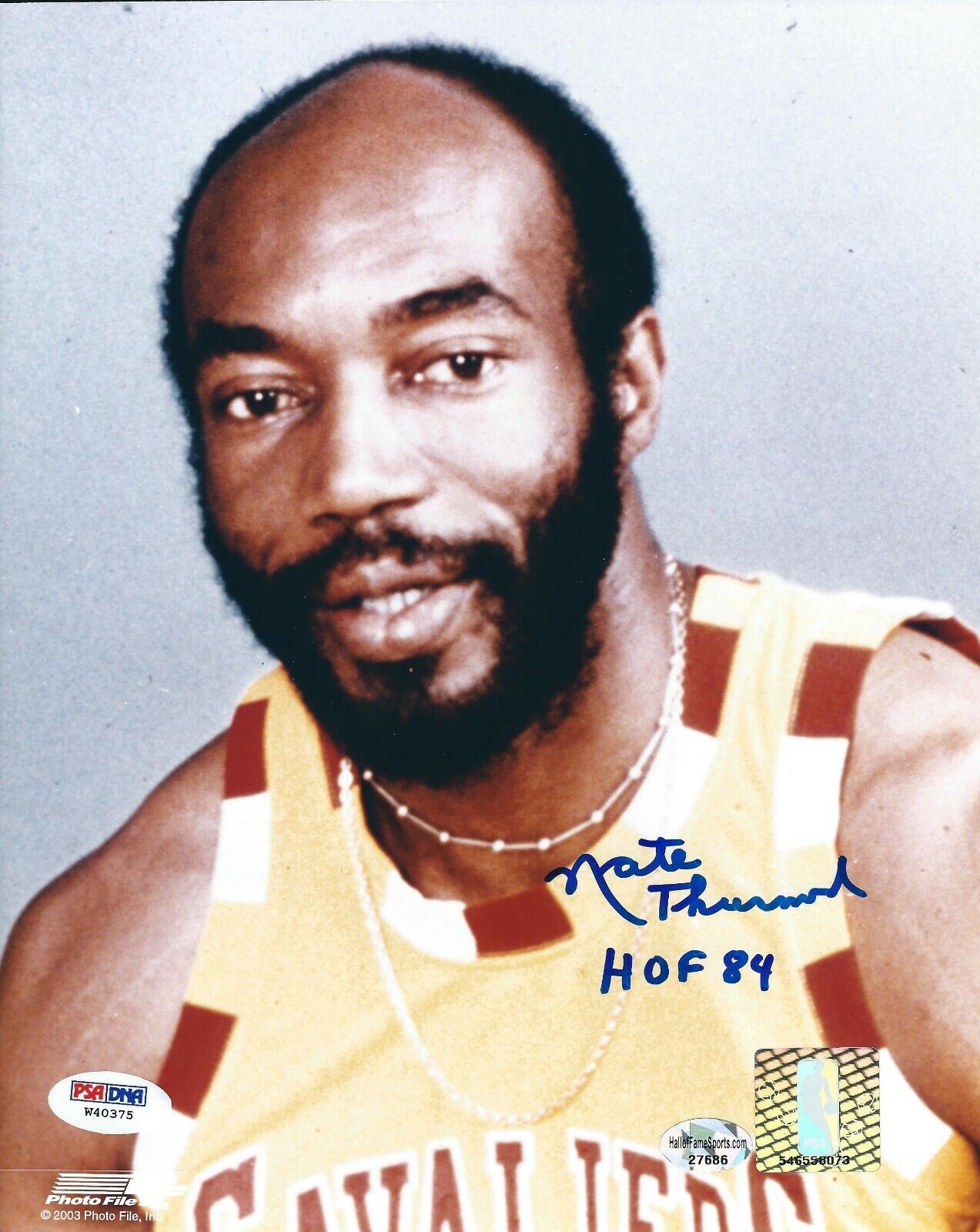 Nate Thurmond Signed Cavaliers Basketball 8x10 Photo Poster painting HOF 84