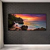 (US Only)Seaside Sunset Oil Paint By Numbers Kits Canvas Picture DIY Wall Drawing 80x40cm