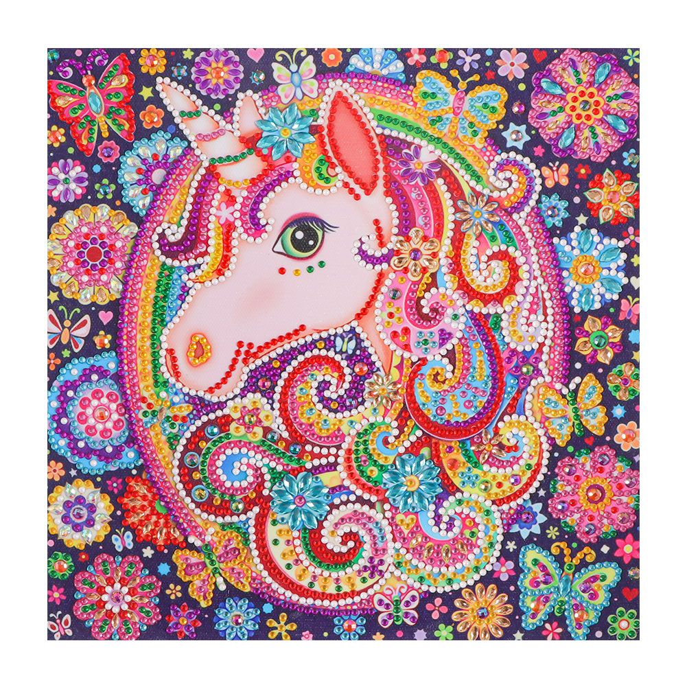 

Horn Horse - Special Shaped Diamond Painting - 30*30CM, 501 Original