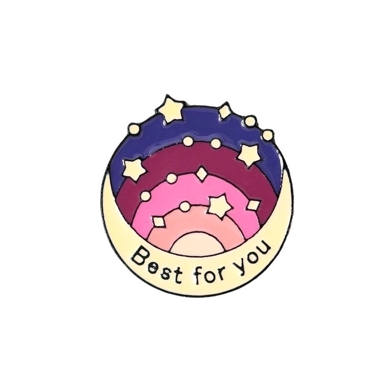 Preppy Style Minimalist Letter Alloy Enamel Women’s Brooches