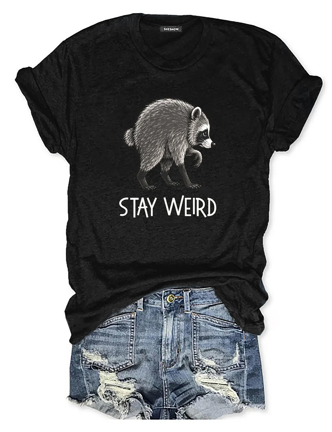 Stay Weird Jimothy Raccoon T-shirt