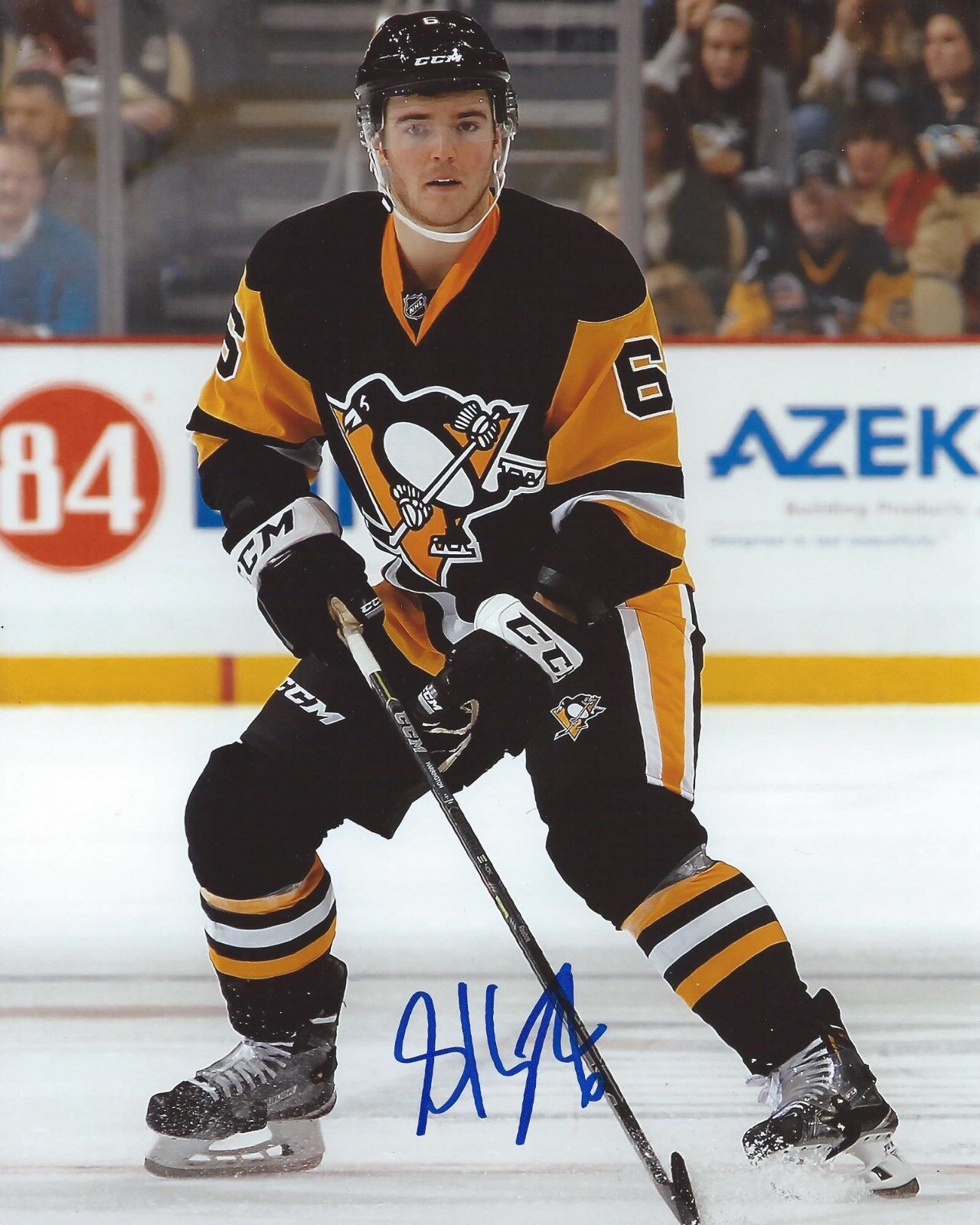 Scott Harrington Signed 8×10 Photo Poster painting Pittsburgh Penguins Autographed COA