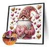 >SALE<5D DIY Partial Special Shaped Drill Diamond Painting Heart Gnome Decor 30x30cm