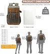 Retro Kamerarucksack DSLR Rucksack,Spiegelreflex Kameratasch Fotorucksack mit Gepolsterter Einlage,f&uuml;r Canon Nikon Sony Spiegelreflexkameras,Drohne,Objektiv,Laptop,Stativ und Zubeh&ouml;r