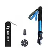 Trekking poles foldable aviation grade aluminum alloy hiking poles adjustable shockproof 5 sections 135-185 cm