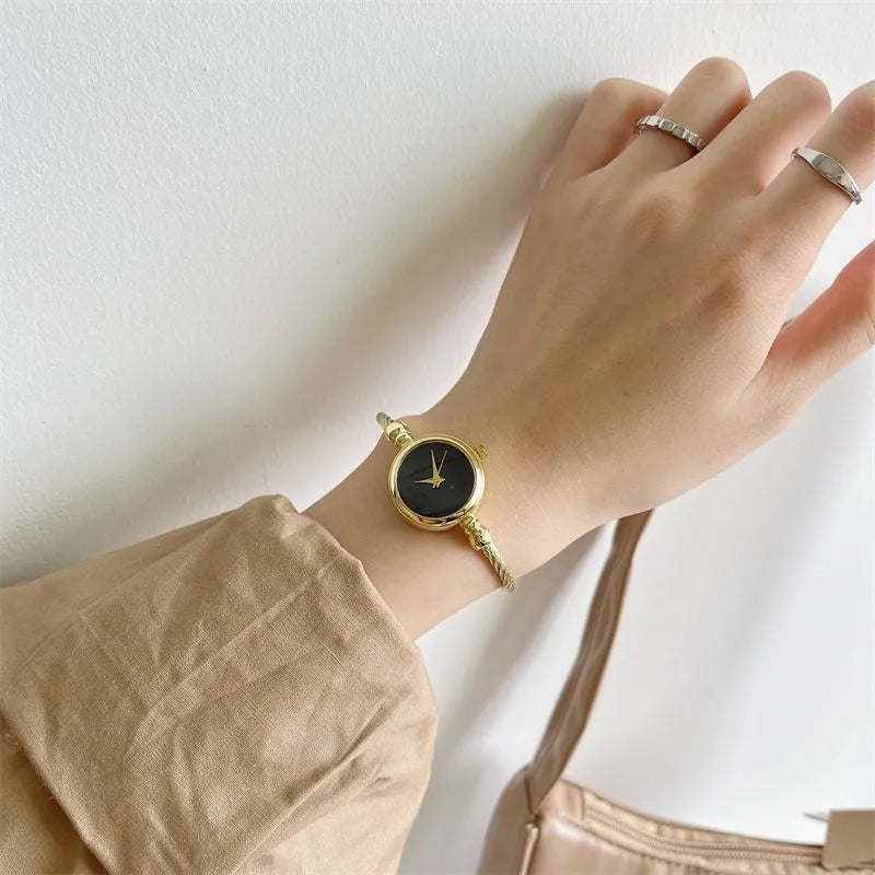 Minimalist Round Buckle Quartz Women’s Watches