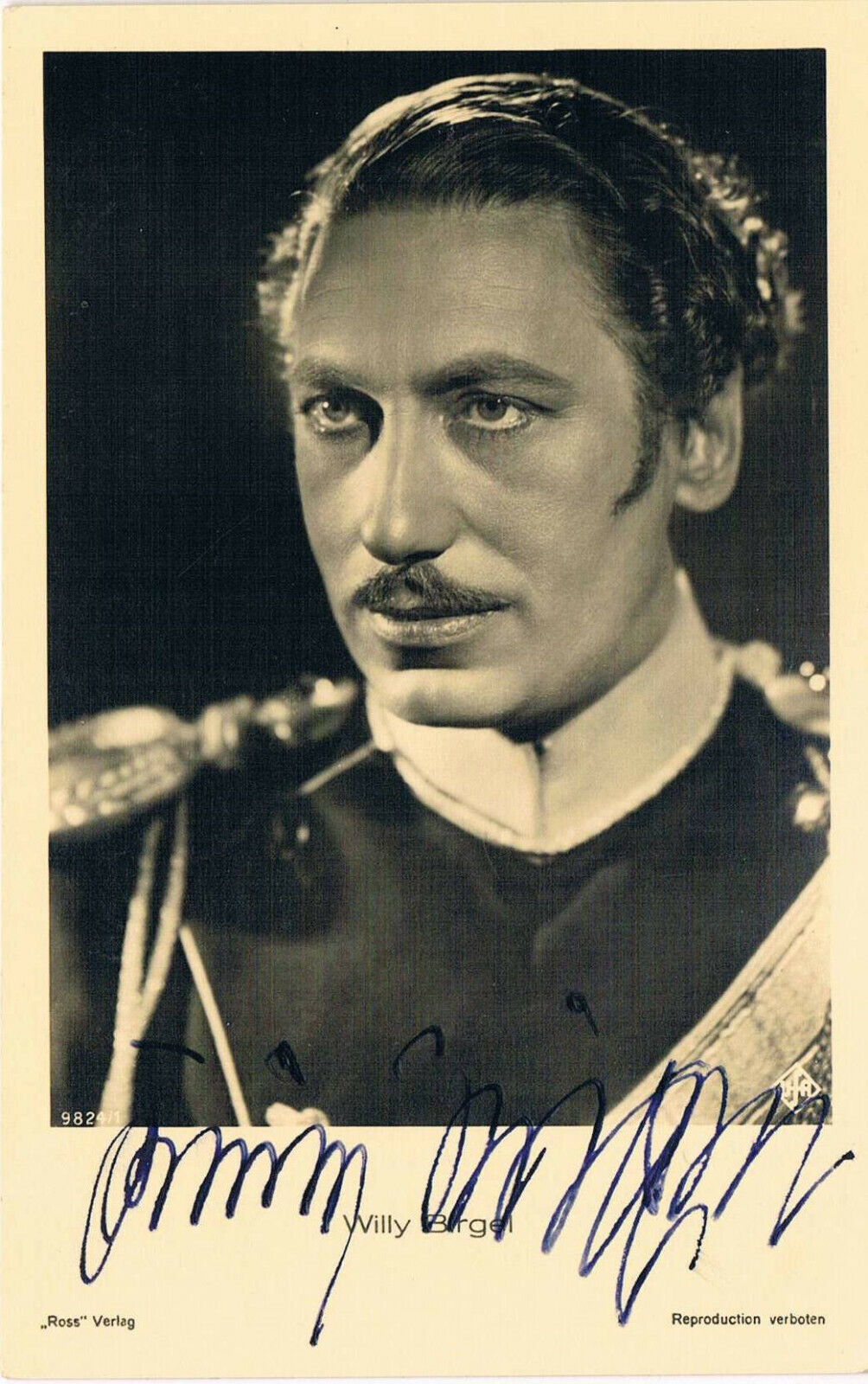 Willy Birgel 1891-1973 genuine autograph signed postcard Photo Poster painting 3.5x5.5