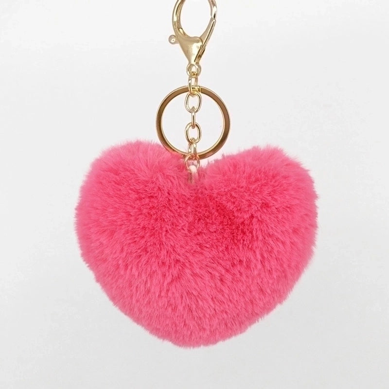 Sweet Minimalist Heart Shape Alloy Valentine’s Day Women’s Bag Pendant Keychain