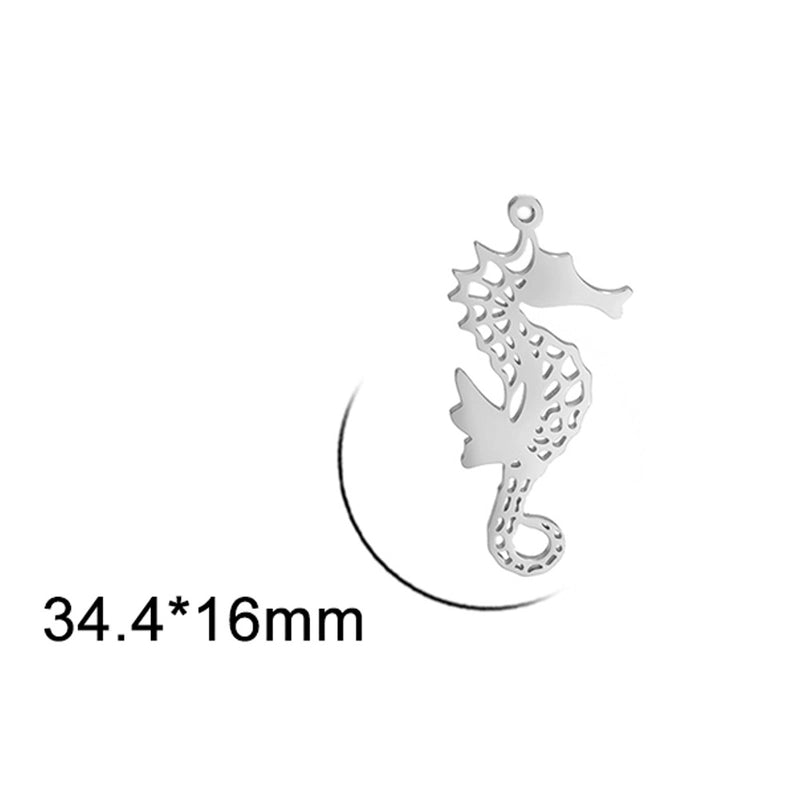 1 Piece 304 Stainless Steel Animal Pendant Jewelry Accessories