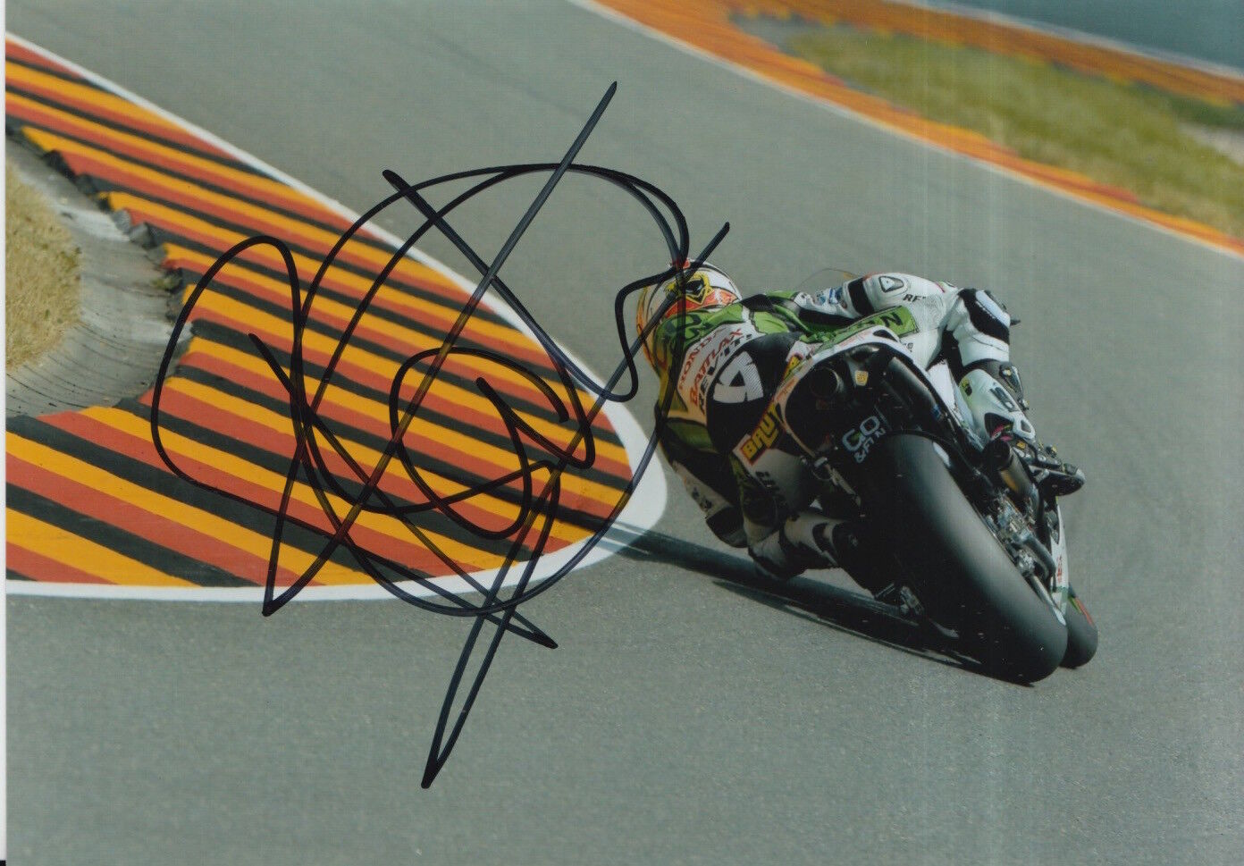 Alvaro Bautista Hand Signed 7x5 Photo Poster painting GO&FUN Honda Gresini MotoGP 1.