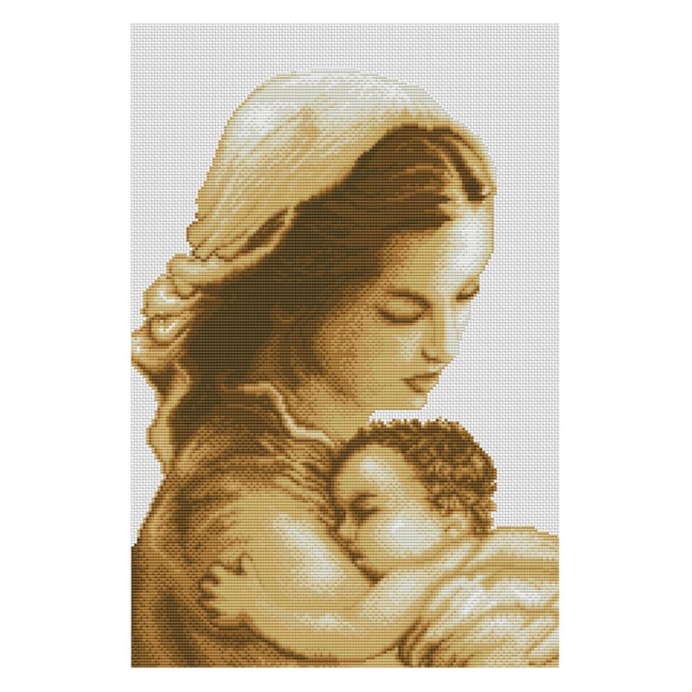 

Mother And Child - 11CT Stamped Cross Stitch - 42*60cm, 501 Original