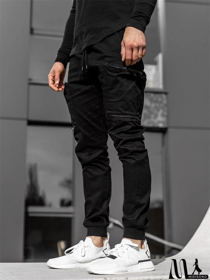 MidiSono - Stylish Casual Cargo Pants for Men