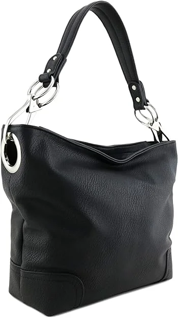 Hobo Shoulder Bag Snap Hook Hardware Small