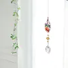Hanging Crystal Tree Stone Beads Prism Pendant Decor (Leaf)