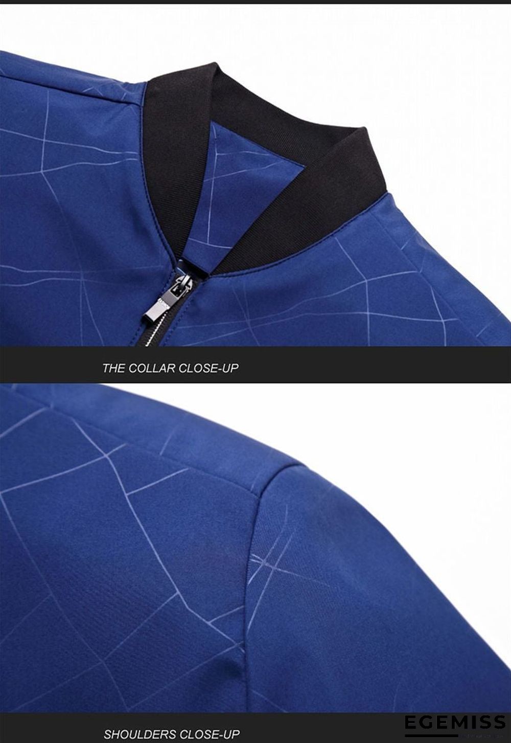 Men Brand Bomber Jacket Business Casual Stand Collar Coats New Zipper Rib sleeve Outerwear | EGEMISS