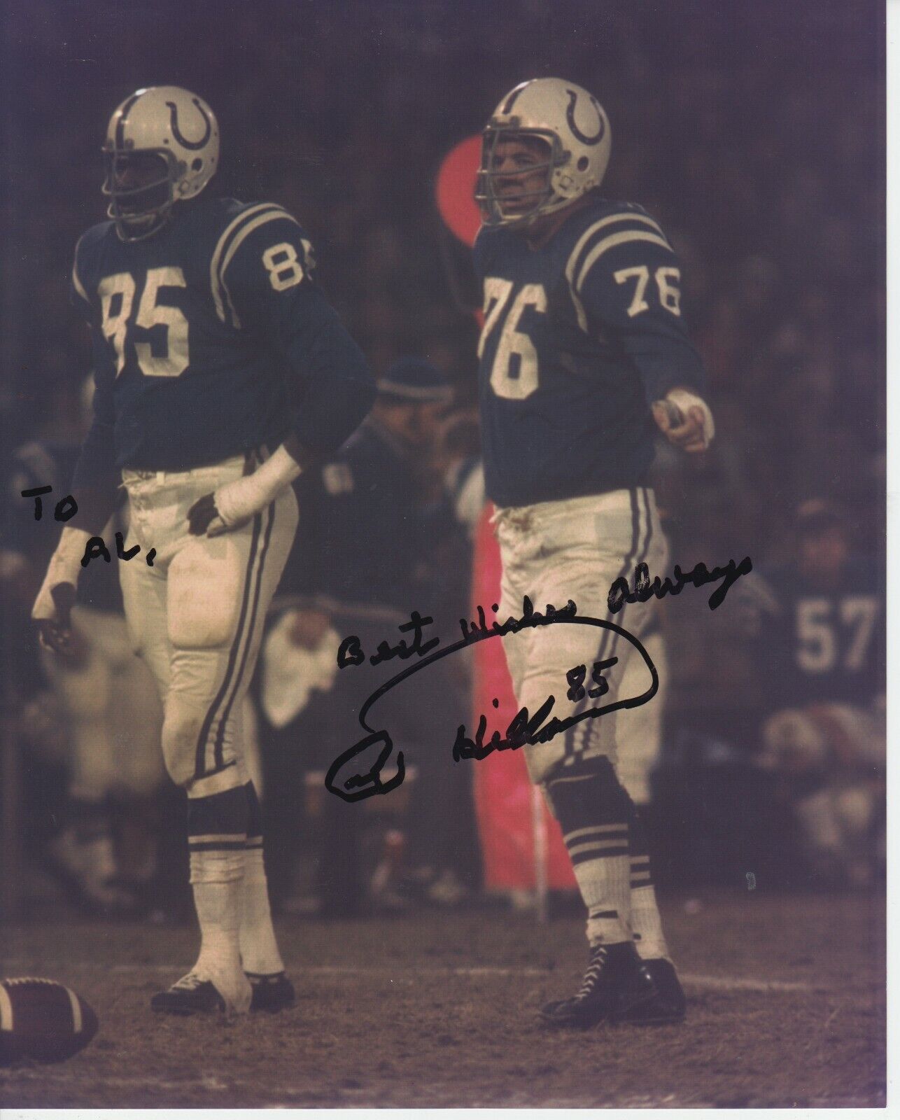 Fred Miller #0 8x10 Signed Photo Poster painting w/ COA Indianapolis Colts -