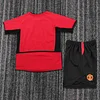 2002-2004 Retro Manchester United Home Football Shirt 1:1 Thai Quality Kids Size