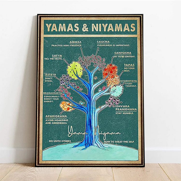 Olivenorma Chakra Yoga Tree Of Life Poster
