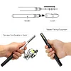 Outdoor Portable Mini Telescopic Pen Shape Fishing Rod with Metal Spinning Wheel