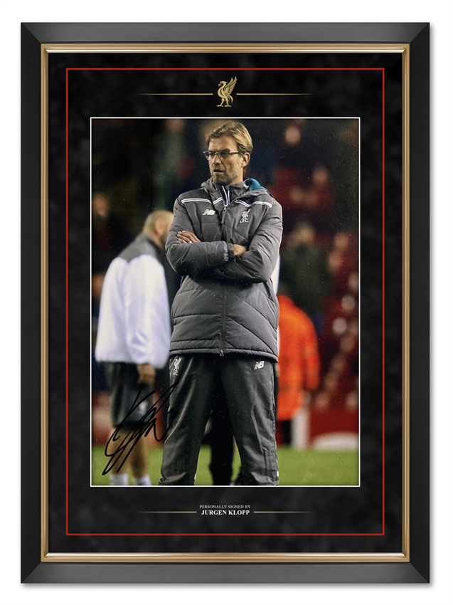 Jurgen Klopp Signed & FRAMED 16X12 Photo Poster painting Liverpool Premier League AFTAL COA (C)