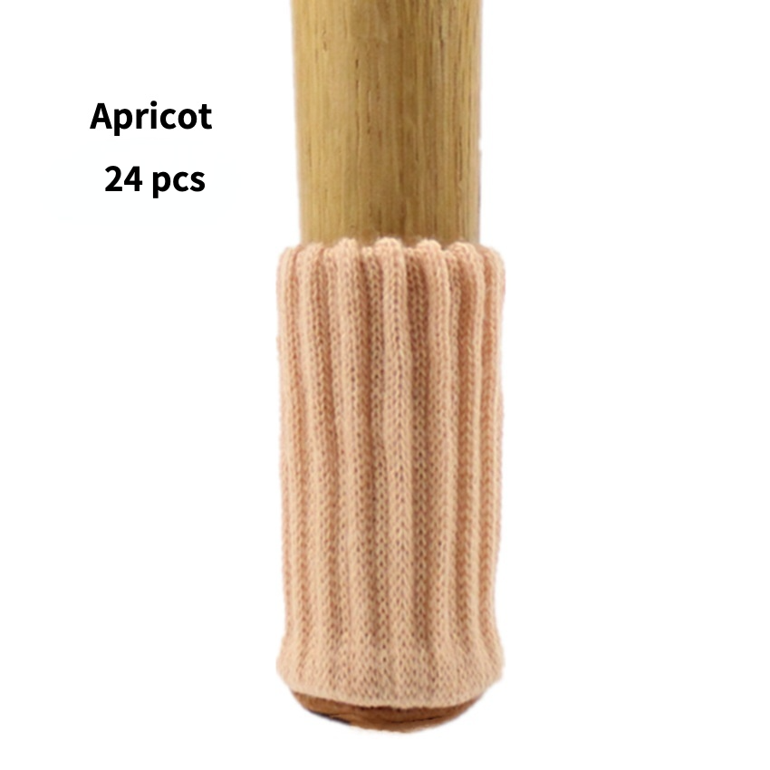 Letclo™ 24pcs Furniture Pads High Elastic Floor Protectors Chair Leg Feet Socks Covers Furniture Caps Set letclo Letclo