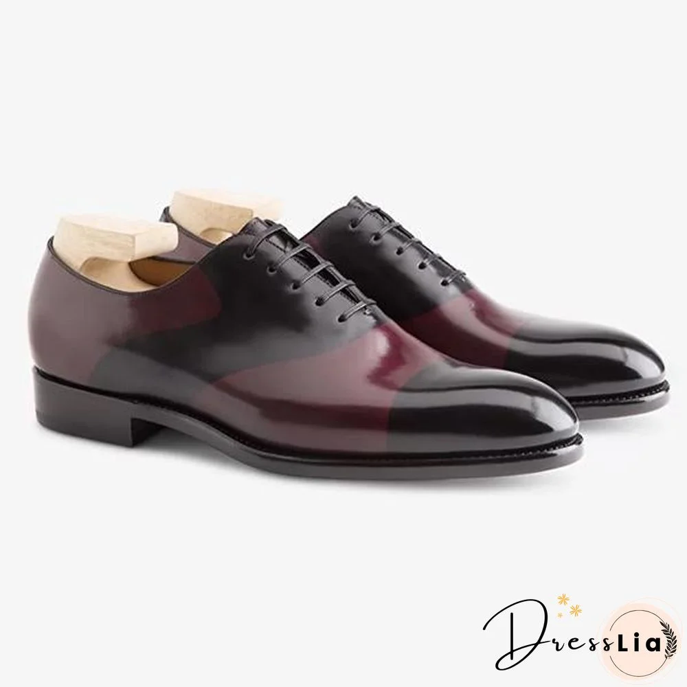 Hand Painted Oxford Shoes Leather Shoes