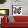 5D DIY Full Round Drill Diamond Painting Mechanical Butterfly Kit Decor 40x40cm