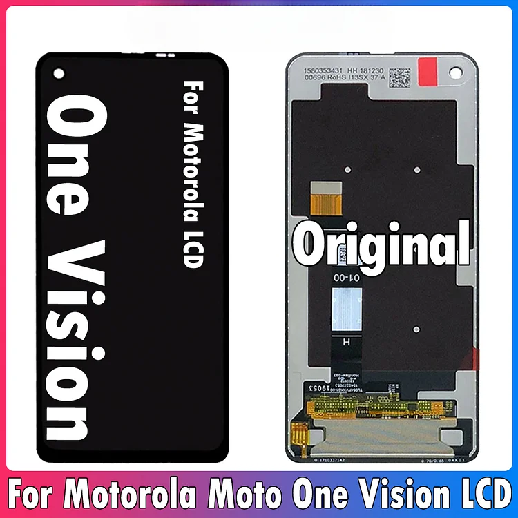6.3inch Original For Motorola Moto One Vision LCD XT1970-1 Display Touch Glass Digitizer Assembly For Moto One Action LCD