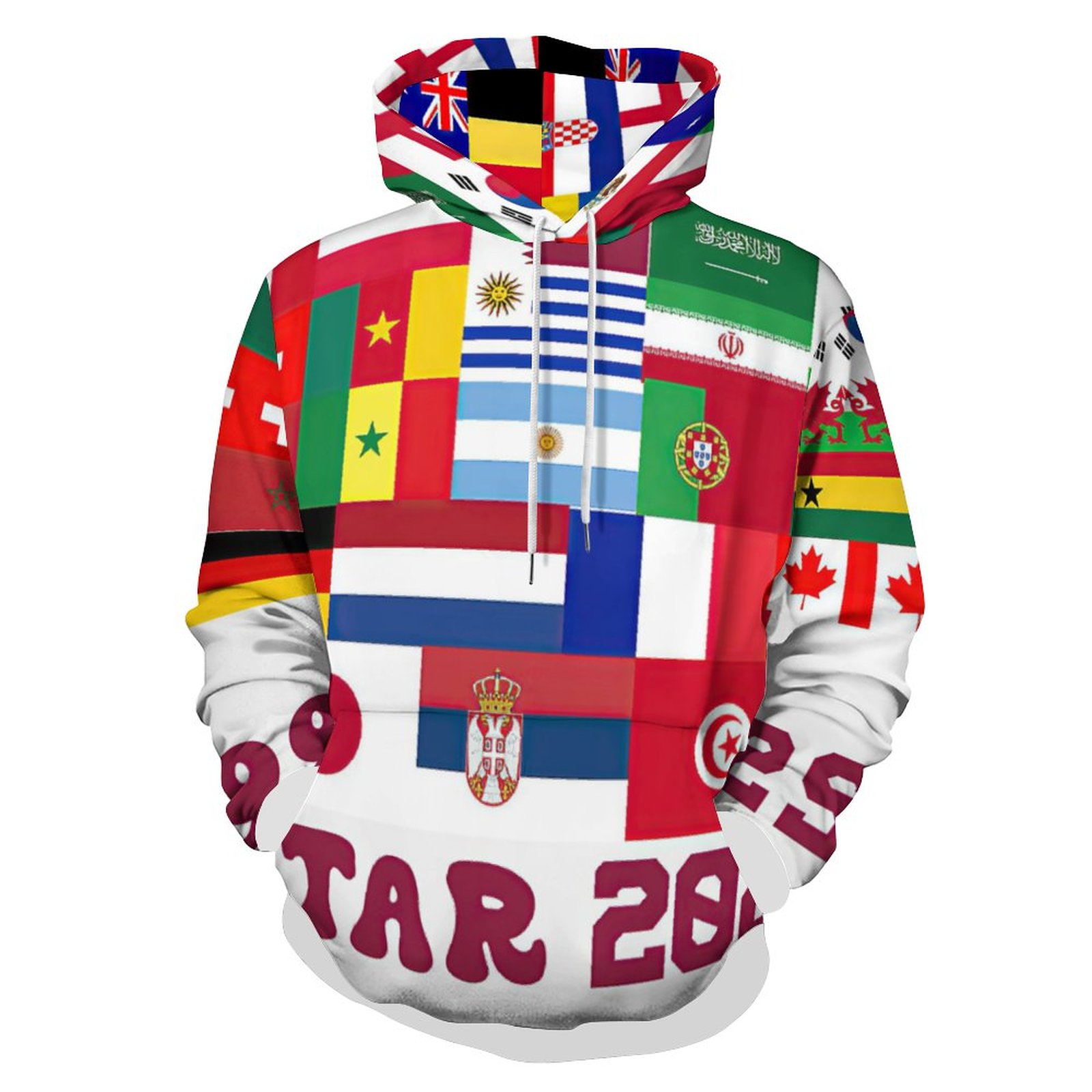 Qatar 2022 Fashion Unisex Printed Hoodie
