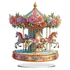 Carrousel acrylique - Ornement d&rsquo;artisanat 5d bricolage