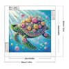 Tortue-Peinture diamant en forme sp&eacute;ciale-30*30cm