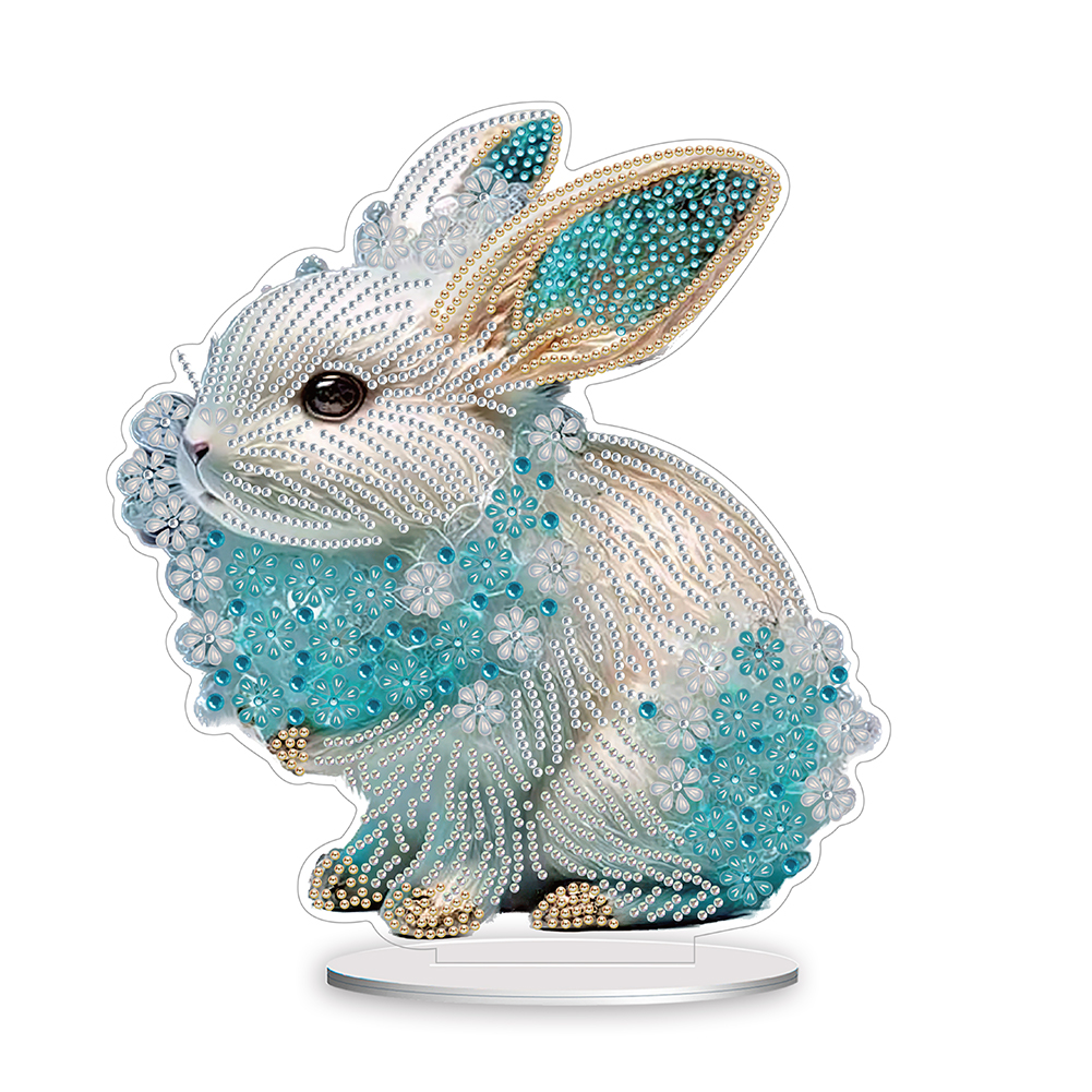 DIY Zodiac Rabbit Diamond Painting Desktop Ornament for Office Desktop Decor