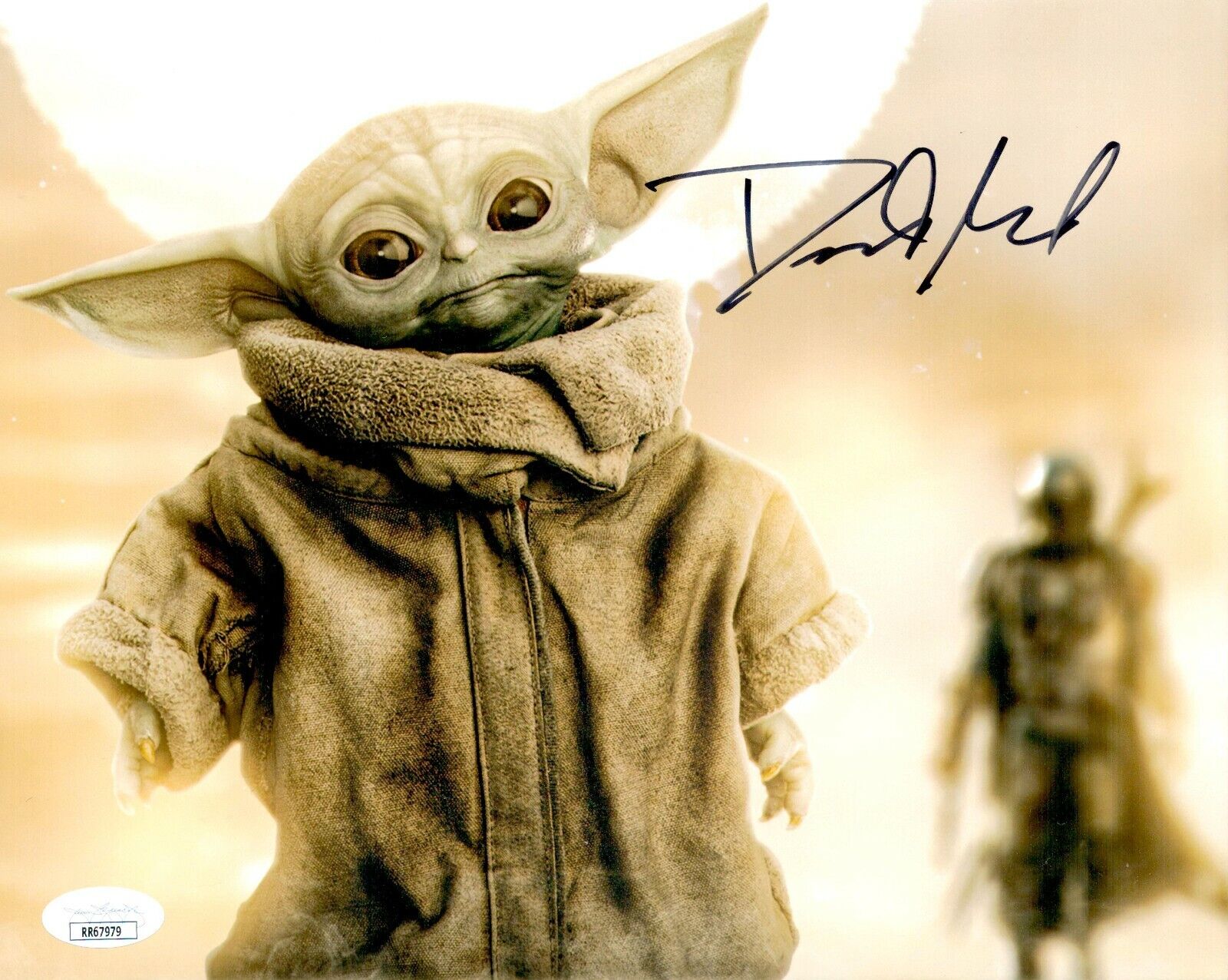 DAVID ACORD Signed 8x10 Mandalorian BABY YODA GROGU Photo Poster painting Autograph JSA COA